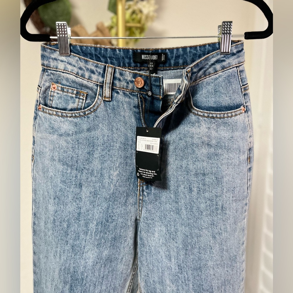 Missguided mom jeans size 2
